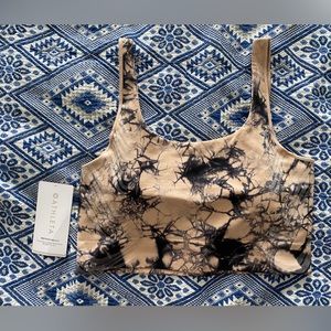Althleta Motivate Seamless Bra - Large - Tie-dye cream/navy - New w/tags!